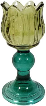 Zina Flower Votive Green/Sage 16cm