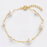Luna Pearl Bracelet Gold