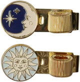 Set of Two Pen Clips - Sun and Moon