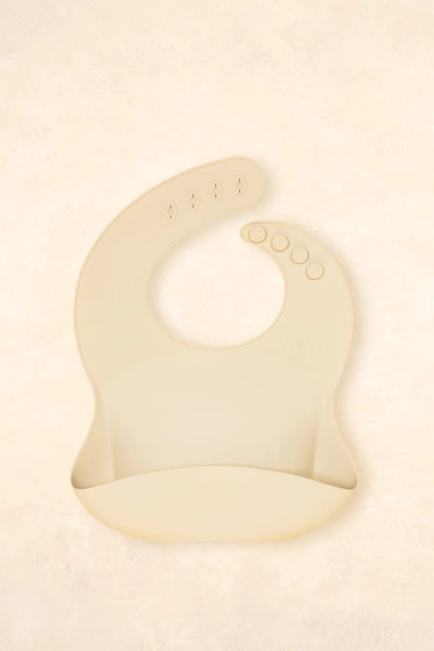 Silicone Bib - Vanilla