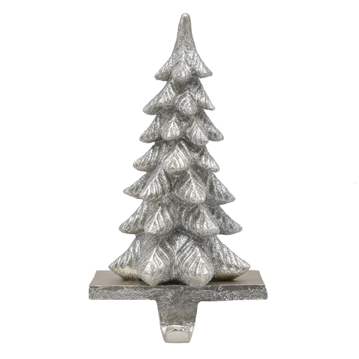 Silver Christmas Tree Stocking Holder