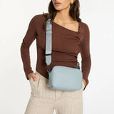 Plunder Bag With Webbed Strap - Powder Blue