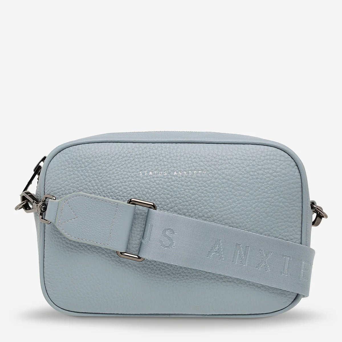 Plunder Bag With Webbed Strap - Powder Blue