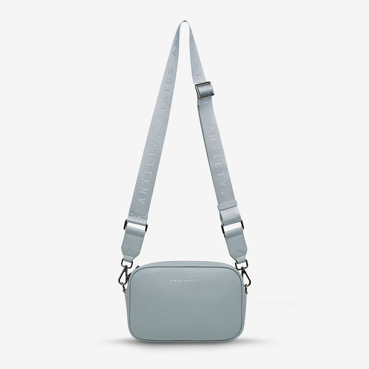 Plunder Bag With Webbed Strap - Powder Blue
