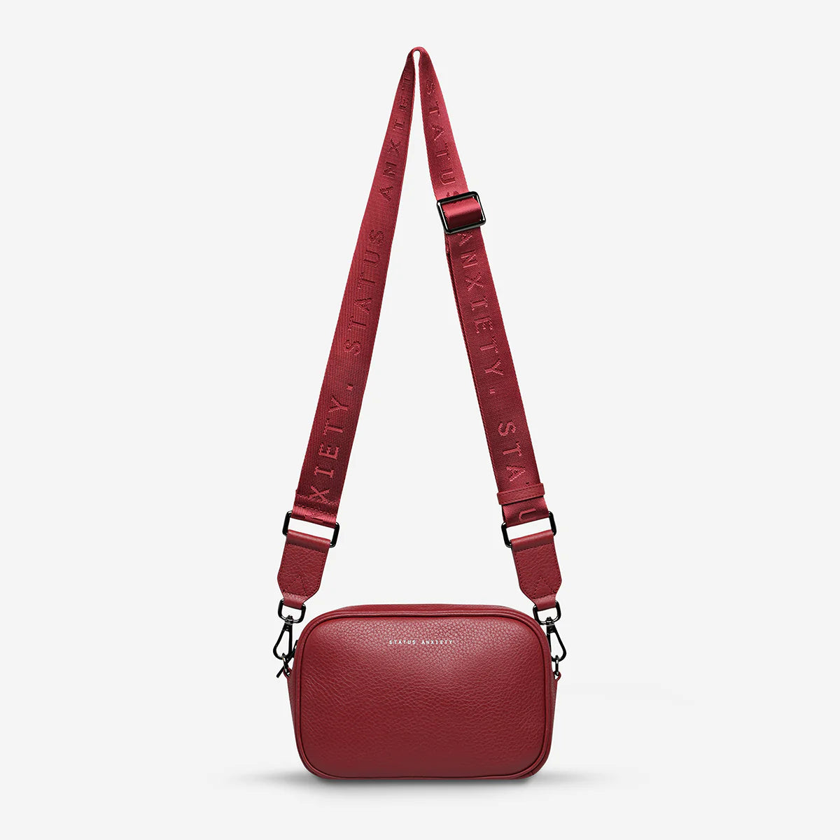Plunder Bag With Webbed Strap - Rouge