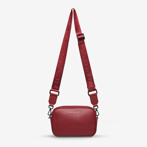 Plunder Bag With Webbed Strap - Rouge