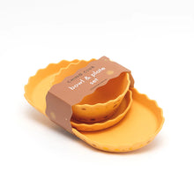 Load image into Gallery viewer, Suns Silicone Wavy Edge Bowl and Plate Set
