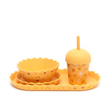 Suns Silicone Wavy Edge Bowl and Plate Set