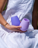 Silicone Unbreakable Glasses - Tanzanite + Amethyst
