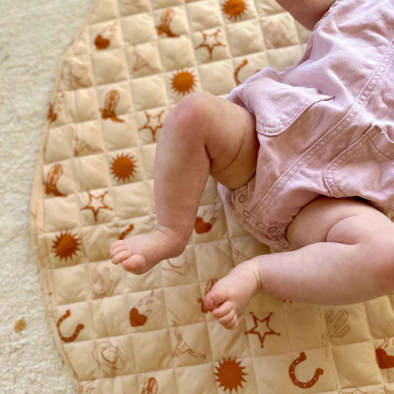 Texas Reversible Playmat 100% Quilted Cotton