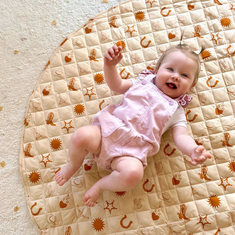 Texas Reversible Playmat 100% Quilted Cotton