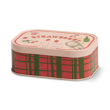 Strawberry Printed Tin Soy Wax Candle