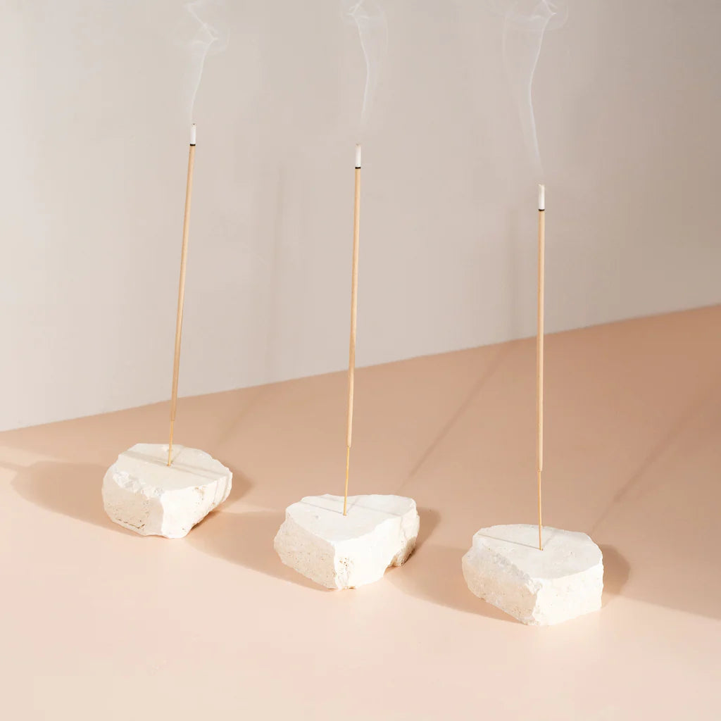 Travertine Incense Holder