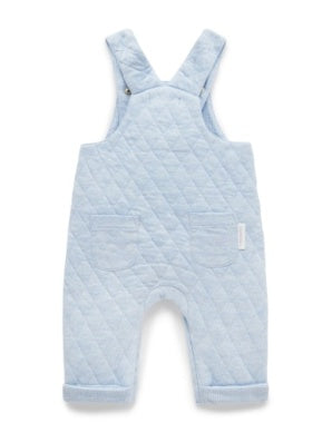 Quilted Overall Soft Blue Melange.. Last Pair Available size 0
