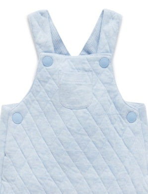 Quilted Overall Soft Blue Melange.. Last Pair Available size 0