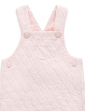 Quilted Overall Soft Pink Melange
