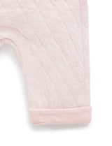 Quilted Overall Soft Pink Melange