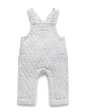 Quilted Overall Pale Grey Melange