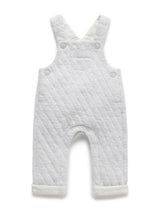 Quilted Overall Pale Grey Melange