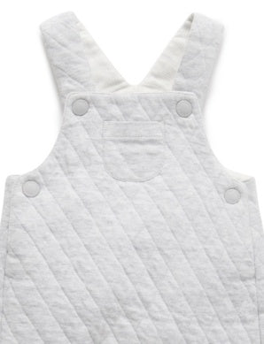 Quilted Overall Pale Grey Melange