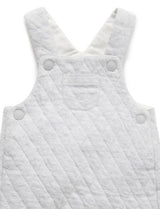 Quilted Overall Pale Grey Melange