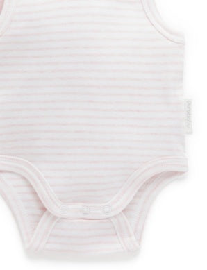 Rib Bodysuit 2 Pack Pale Pink