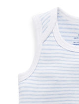 2 Pack Singlet Bodysuit Pale Blue Pack