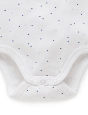 2 Pack Singlet Bodysuit Pale Blue Pack