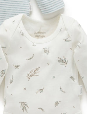 Easy Neck L/S Body Suit 2 Pack Vanilla Eucalyptus