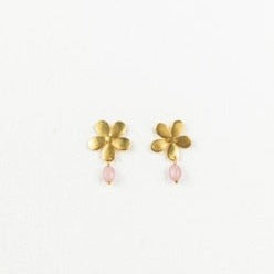 Liv Flower Earrings Pink