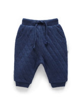 Quilted Track Pants Captain Melange