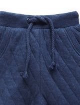 Quilted Track Pants Captain Melange