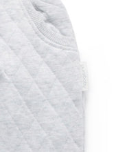 Load image into Gallery viewer, Quilted Track Pants Pale Grey Melange
