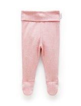 Essentials Pointelle Footed Leggings Peony Melange