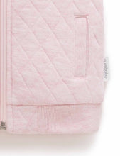 Load image into Gallery viewer, Quilted Vest Soft Pink Melange
