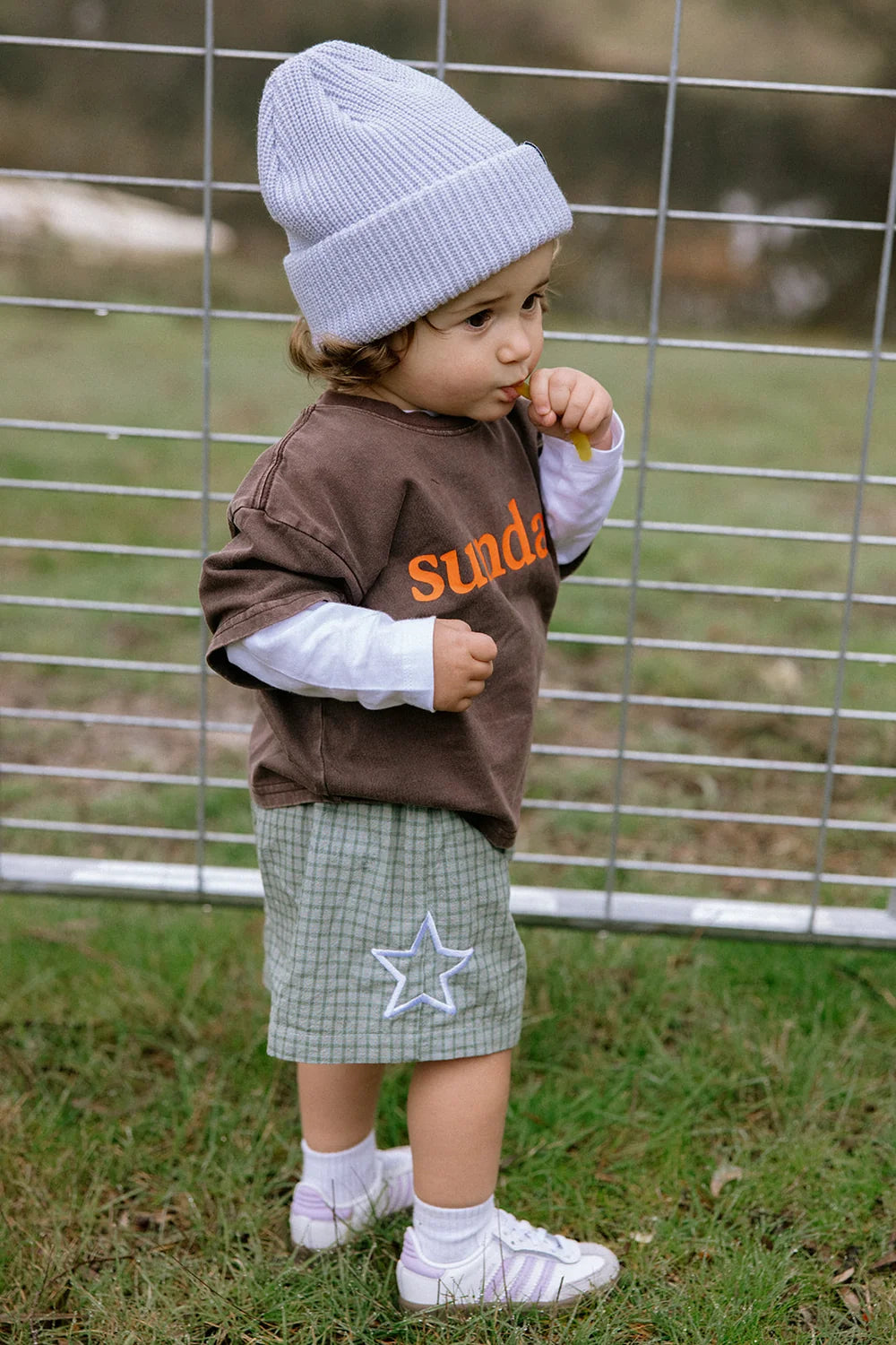 Sunday Tee Brown + Orange