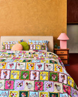 Kip&Co x Margaret Preston Margaret's Vase Organic Cotton Quilted Bedspread Large