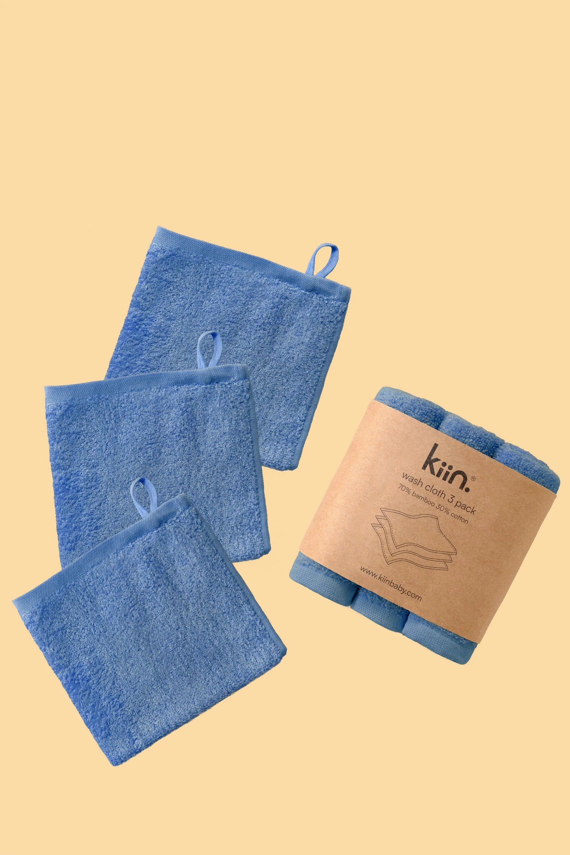 Wash Cloths 3 Pack Blue Shadow