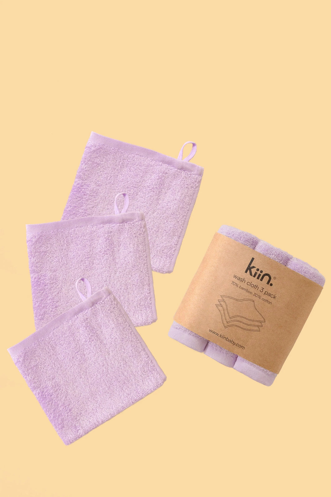 Wash Cloths 3 Pack Lilac
