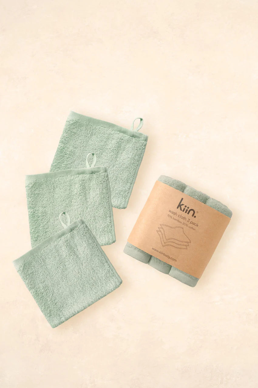 Wash Cloth 3 Pack - Sage