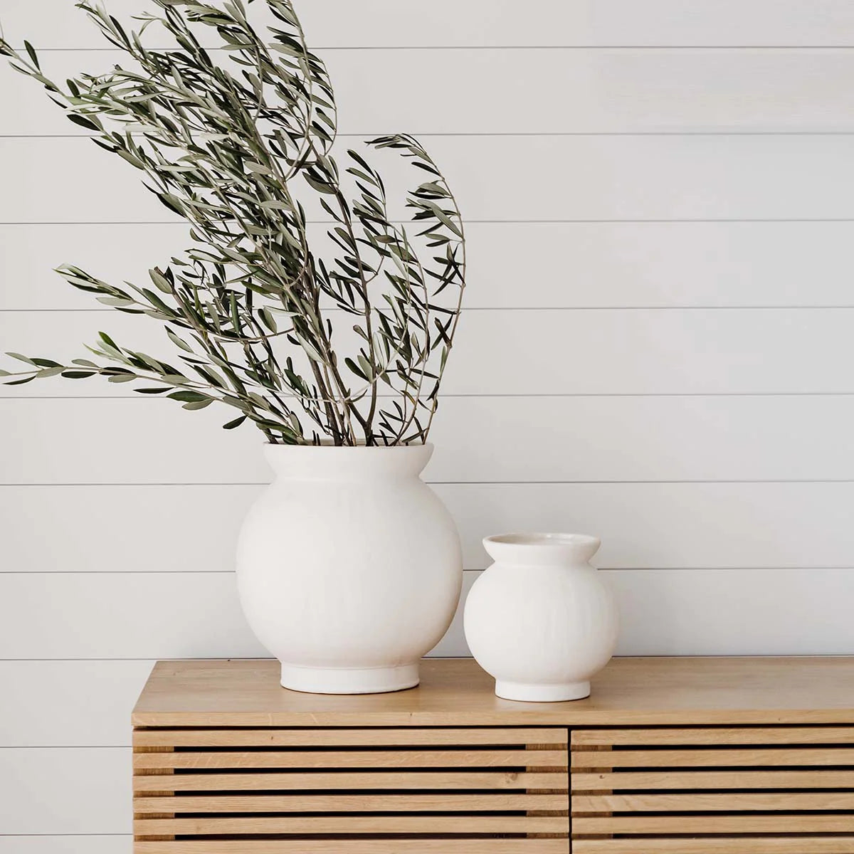 Willow Pot - Matte Cream