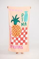 Pina Frutas Beach Towel Yellow
