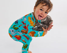 Load image into Gallery viewer, Home Among The Gum Trees Organic Long Sleeve Zip Romper
