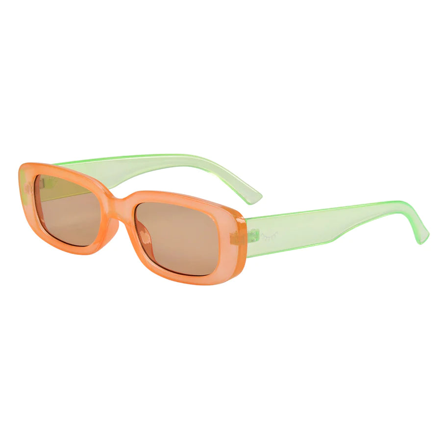 Orange Melon / Lime Green Sunglasses
