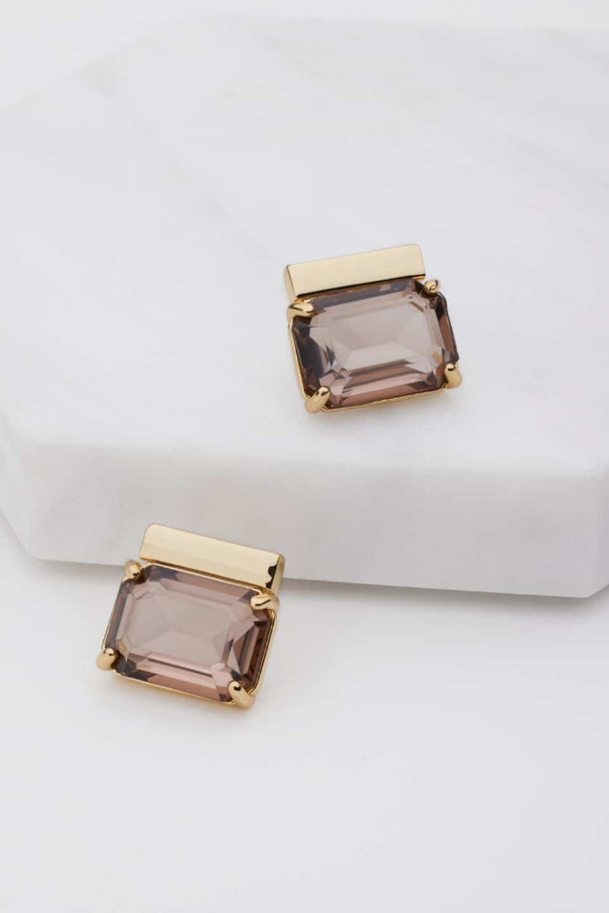 Lola Earring Olive - Gold