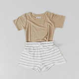 T-shirt Basic Bamboo Luxe Linen Jersey - Chai