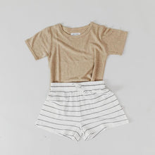 Load image into Gallery viewer, T-shirt Basic Bamboo Luxe Linen Jersey - Chai
