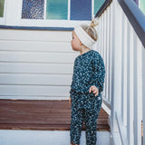 Long Sleeve Top Bamboo Emerald Daisy