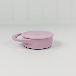 Silicone Snack Cup with Lid -Collapsible - Lilac