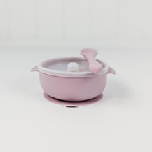 Load image into Gallery viewer, Silicone Bowl with Lid and Spoon - Lilac
